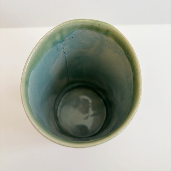 Michael Terra Cottage Ceramic "Reading Glasses" Mug Cup DLISH Signed - Picture 6 of 9